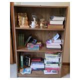 Four Tier Bookcase, Vtg. Books, Novels, Religious