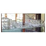 Dorothy Thorpe Style Silver Band Glassware
