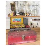 Multiple Toolboxes, Hand Tools, Padlocks