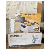 Presto Deep Fryer, Gander Mountain #5 Meat Grinder