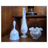 3 Pieces Signed Fenton Set