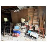 Planters, Dollys, Ladder, Salon Chair, Microwave