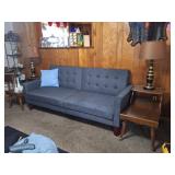 Sofa, MCM Lamps, End Tables