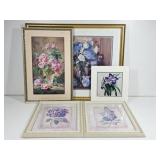 Silk Embroidery Art, Crewel, Framed Art