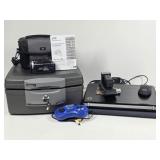 JVC Camcorder, Safe, Laptop, Intellivision Game