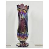 MCM Amethyst Iridescent Carnival Swung Vase