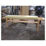 DWR Risom Wood Bench With Cushion