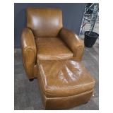 Leather Mitchell Gold Restoration Hardware Chair