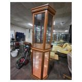 Lighted Corner Curio Cabinet