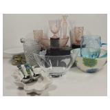 Pink Depression Glass, Salad Serving Set
