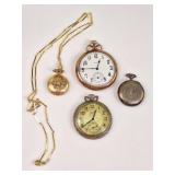 Pocket Watches: Elgin, Union Horlogere, Bucherer