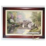 Thomas Kinkade Framed Lithograph On Canvas