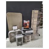 Heater, Fans, Air Cleaner, Shelf, Typewriter