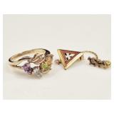 5 Grams 10k Gold: Ring, Pin