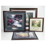Thomas Kinkade Framed Art Work, Calendar, & More