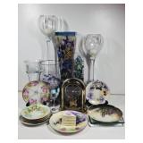 LJoan Baker Vase, Limoges Porcelain Plates