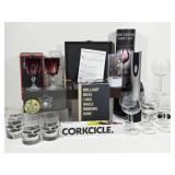 Oster Wine Opener, Decanter, Wine Glasses, Trivia