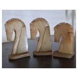 Onyx Horse Head Bookends