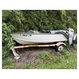 Sylvan Boat, 40HP Johnson Outboard Motor, Trailer