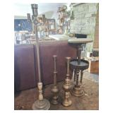 Brass & Stone Stand, Lamps
