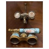 Antique Opera Glasses, Brass Pocket Binoculars