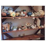 Geodes, Alligator Head, Pelicans, Frog, Ashtray