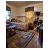 Christmas Decor, Furniture, TV, Glass Shade Lamp