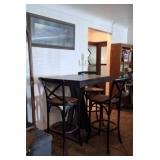 Pub Style Table, Wolves Framed Print