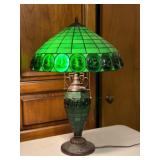 Slag Glass Table Lamp