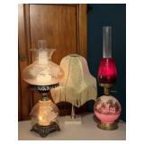 3 Vintage Table Lamps