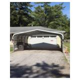Carport 18ft x 20ft x 8ft H to peak