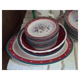 Christmas Dinnerware, Stoneware Bakers, Puzzle
