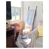 Storage Ottoman, TV Trays, Blanket Ladder, Rug