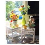 Glass Art, Side Tables, Stool