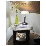 Lighted End Table, Seashells, Table, Desk Light