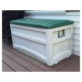Planters, Suncast Storage Box, Coleman Camp Stove