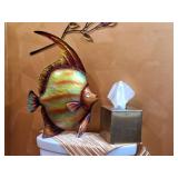 Decor: Vase, Crystal Clock, Metal Wall Art