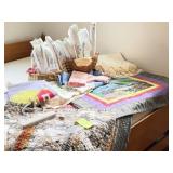 Quilted Pieces, Cross-Stitched Items