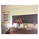 Etched Cranberry Glass Lamps, Wall Art & More