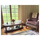Coffee Table, Wingback Chair, Home Decor