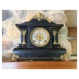 Antique William L. Gilbert Mantel Clock w/ Key