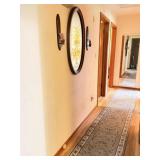 Mirror, Sconces, Carpet Runner
