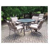 Patio Table, Chairs, Umbrella