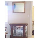 Pulaski Lighted Curio Cabinet, Goebel, Mirror