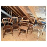 2 Ethan Allen Captains Chairs, 5 Chairs