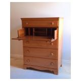 Thomasville Maple Dresser w/ Tilt Down Desk Top