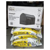Stanley Galvanized Mailbox, (4) Bags Salt