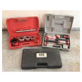 Ratchet Pipe Threader Kit, Pex Crimp Tool Set