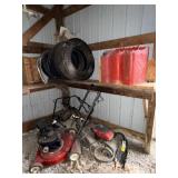Metal Gas Cans, Mowers