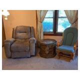 Rocker Recliner, Rocker, Vintage End Table